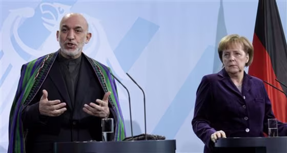 Angela Merkel, Hamid Karzai